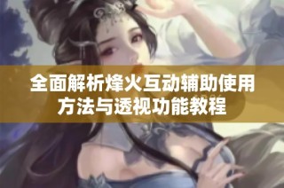 全面解析烽火互动辅助使用方法与透视功能教程