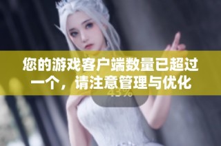 您的游戏客户端数量已超过一个，请注意管理与优化