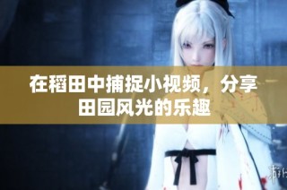 在稻田中捕捉小视频，分享田园风光的乐趣