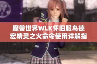 魔兽世界WLK怀旧服鸟德宏精灵之火命令使用详解指南