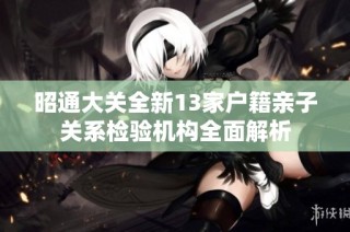 昭通大关全新13家户籍亲子关系检验机构全面解析