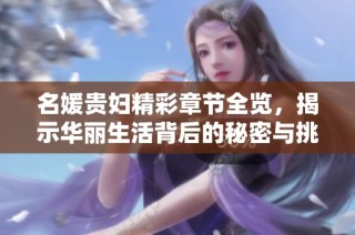 名媛贵妇精彩章节全览，揭示华丽生活背后的秘密与挑战