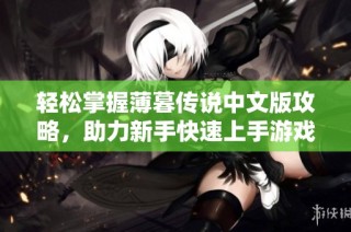 轻松掌握薄暮传说中文版攻略，助力新手快速上手游戏技巧