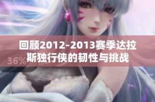 回顾2012-2013赛季达拉斯独行侠的韧性与挑战