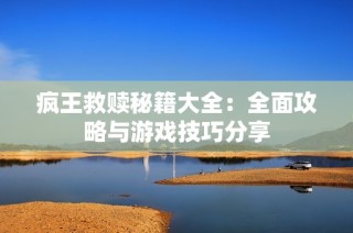 疯王救赎秘籍大全：全面攻略与游戏技巧分享