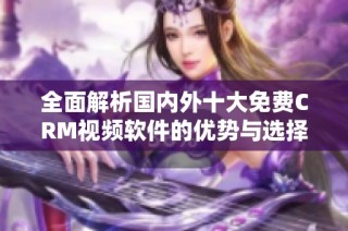 全面解析国内外十大免费CRM视频软件的优势与选择指南
