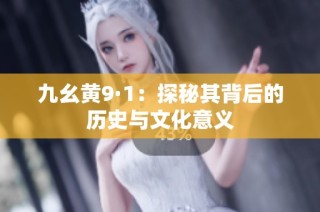 九幺黄9·1：探秘其背后的历史与文化意义