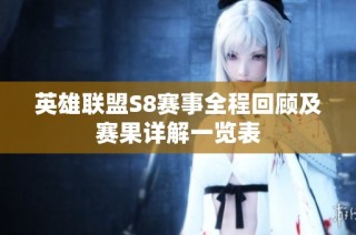 英雄联盟S8赛事全程回顾及赛果详解一览表