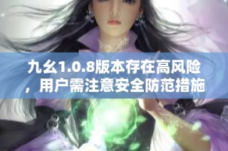 九幺1.0.8版本存在高风险，用户需注意安全防范措施