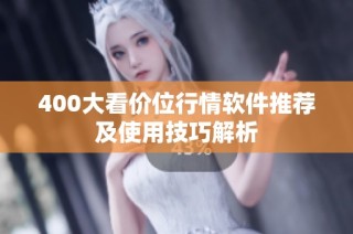 400大看价位行情软件推荐及使用技巧解析