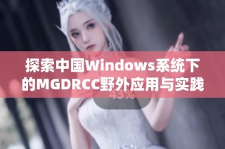 探索中国Windows系统下的MGDRCC野外应用与实践分析