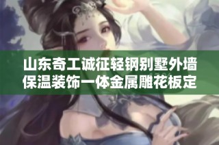 山东奇工诚征轻钢别墅外墙保温装饰一体金属雕花板定制批发服务