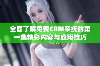 全面了解免费CRM系统的第一集精彩内容与应用技巧