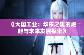 《大国工业：华东之雄的崛起与未来发展探索》