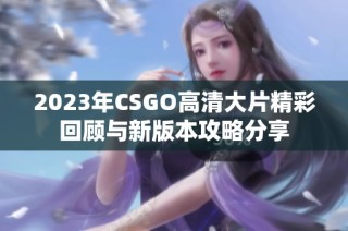 2023年CSGO高清大片精彩回顾与新版本攻略分享