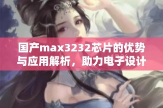 国产max3232芯片的优势与应用解析，助力电子设计创新