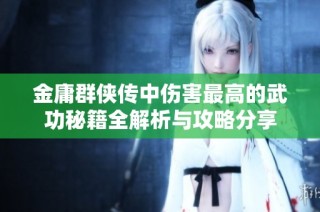 金庸群侠传中伤害最高的武功秘籍全解析与攻略分享
