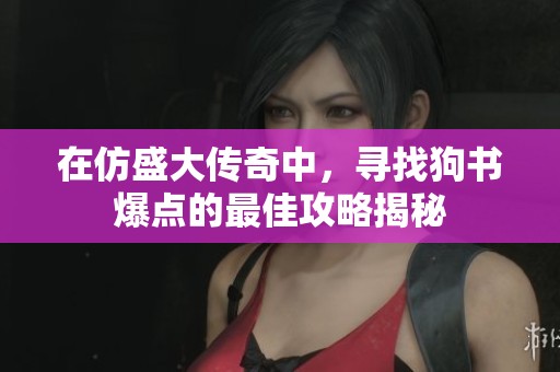 在仿盛大传奇中，寻找狗书爆点的最佳攻略揭秘