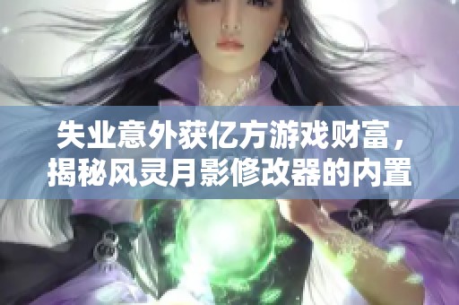 失业意外获亿方游戏财富，揭秘风灵月影修改器的内置使用技巧