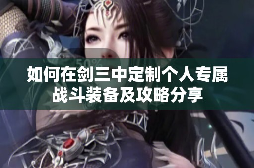 如何在剑三中定制个人专属战斗装备及攻略分享