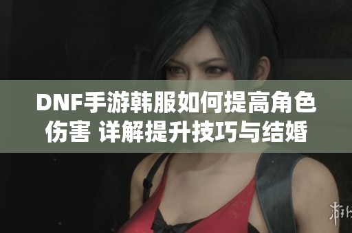 DNF手游韩服如何提高角色伤害 详解提升技巧与结婚系统