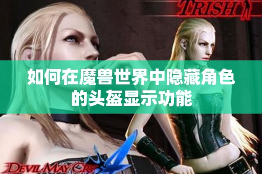 如何在魔兽世界中隐藏角色的头盔显示功能 如何在魔兽世界中隐藏角色的头盔显示功能