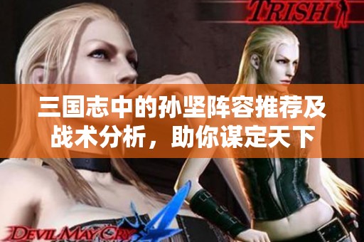 三国志中的孙坚阵容推荐及战术分析，助你谋定天下