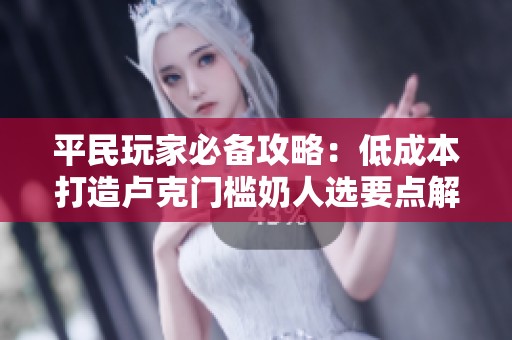 平民玩家必备攻略：低成本打造卢克门槛奶人选要点解析
