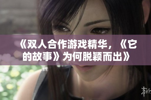 《双人合作游戏精华，《它的故事》为何脱颖而出》