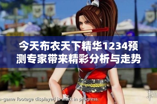 今天布衣天下精华1234预测专家带来精彩分析与走势解读