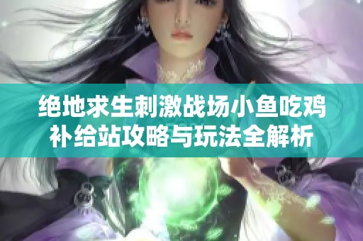 绝地求生刺激战场小鱼吃鸡补给站攻略与玩法全解析